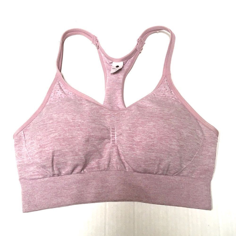 Yogalicious lavender strappy racer back bra M
